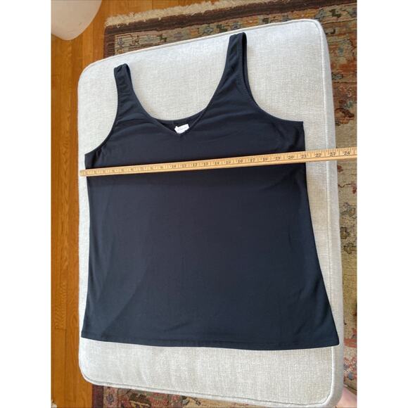 J.JILL Black PERFECT REVERSIBLE TANK TOP 2X Fitted Shirt Tank Black Plus - Picture 10 of 11
